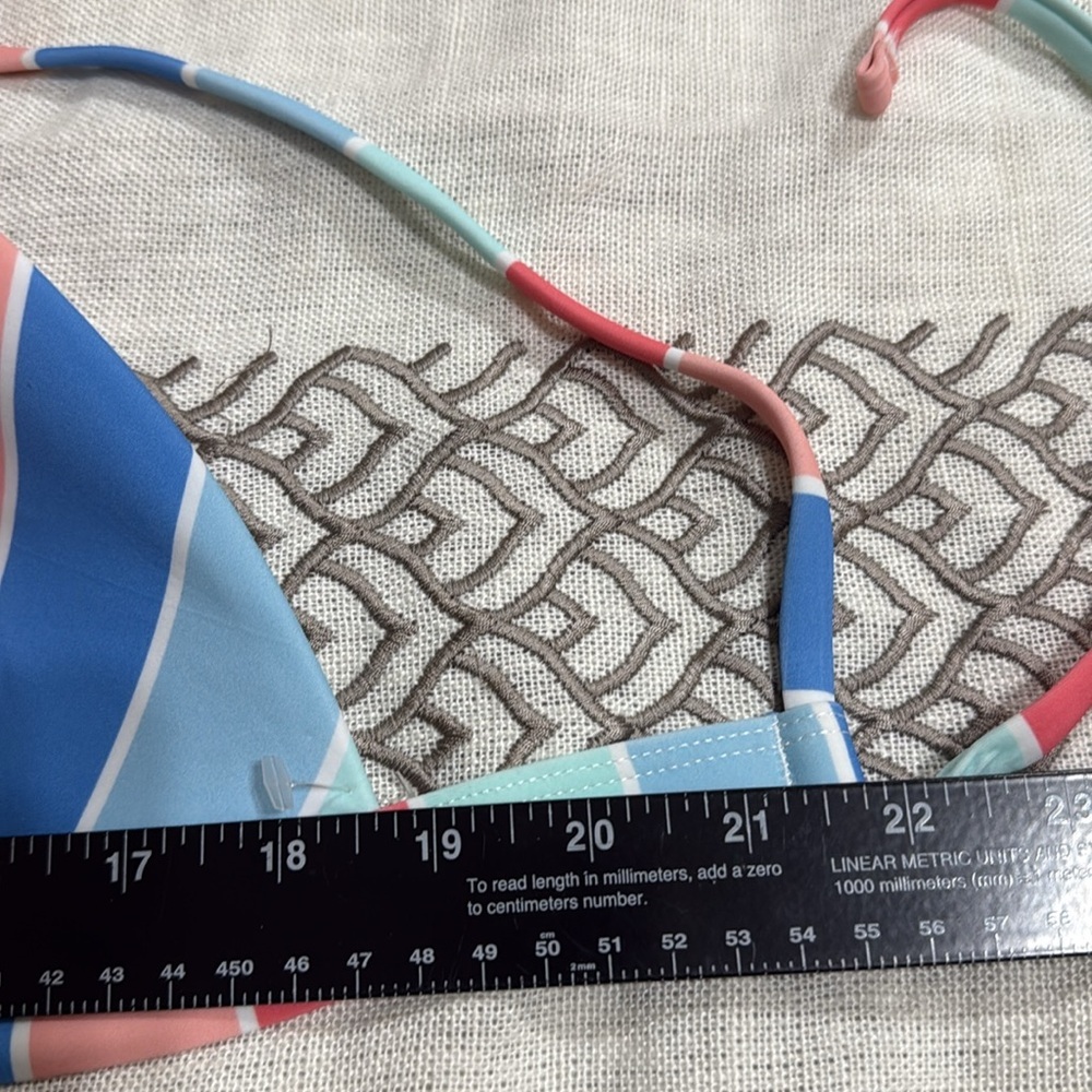 (L1) SOUTHERN TIDE, Colorful Striped Bikini Top, sizes S, XS - Picture 9 of 10